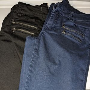 2 METAPHOR Skinny Moto Pants